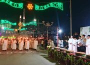 1.800 Peserta Meriahkan Pawai Obor Malam Takbiran di Rokan Hulu, Islamic Center Dipadati Warga