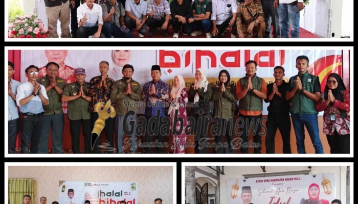 Pererat Silaturahmi, DPC AKPERSI Rokan Hulu Kompak Hadiri Halal Bihalal Pemkab Rohul