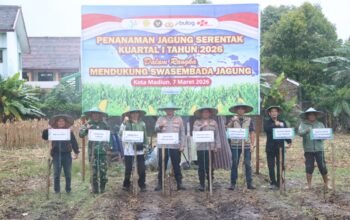 Polres Madiun Kota Konsisten Dukung Ketahanan Pangan, 400 Ton Jagung Telah Disumbangkan