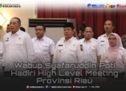 Wabup Syafaruddin Poti Hadiri High Level Meeting Provinsi Riau Guna Perkuat Sinergi Pengendalian Inflasi Selama Bulan Ramadhan