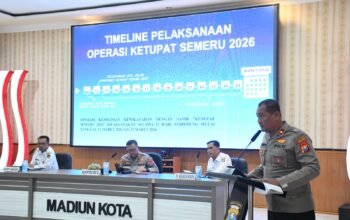Rakord Lintas Sektoral Ops Ketupat Semeru 2026, Polres Madiun Kota Siapkan Pengamanan Mudik Lebaran