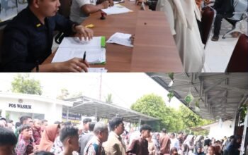 Momen Lebaran, Keluarga Warga Binaan Padati Lapas Pasir Pangaraian di Hari Pertama Kunjungan