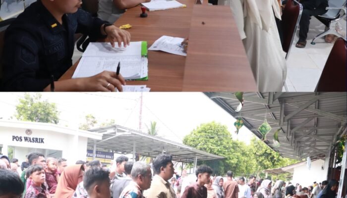 Momen Lebaran, Keluarga Warga Binaan Padati Lapas Pasir Pangaraian di Hari Pertama Kunjungan