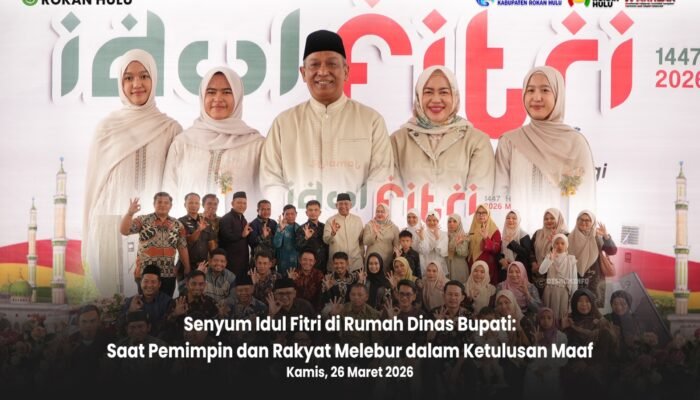 Open House Idul Fitri Bupati Rohul Jadi Ruang Silaturahmi Hangat, Warga dan Pemimpin Menyatu Tanpa Sekat