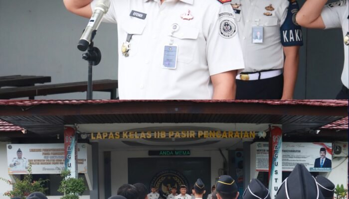 Kalapas Pasir Pangaraian Pimpin Apel Pagi, Tegaskan Penguatan Agenda Kedinasan bagi Seluruh Pegawai