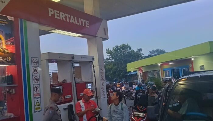 Isu Kenaikan BBM, Polres Madiun Kota Pastikan Stok SPBU Aman