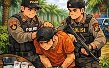 Transaksi Sabu Digagalkan, Polsek Kepenuhan Amankan Kurir di Kebun Sawit