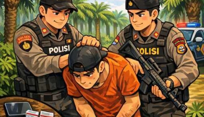 Transaksi Sabu Digagalkan, Polsek Kepenuhan Amankan Kurir di Kebun Sawit