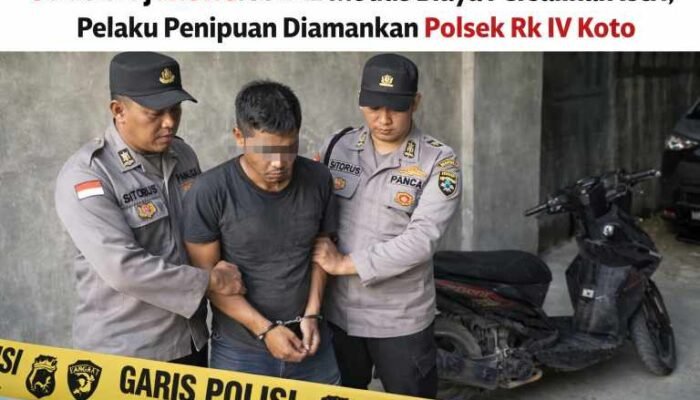 Modus Minta Bantuan Biaya Persalinan Istri, Polsek Rokan IV Koto Amankan Pelaku Penipuan