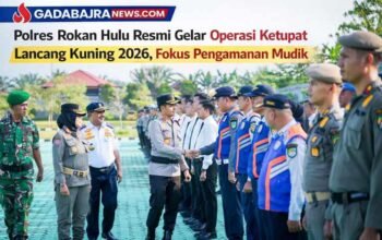 Polres Rokan Hulu Resmi Gelar Operasi Ketupat Lancang Kuning 2026, Fokus Pengamanan Mudik