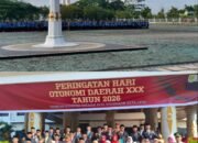 Lapas Pasir Pangarayan Hadiri Upacara Peringatan Hari Otonomi Daerah ke-XXX di Rokan Hulu