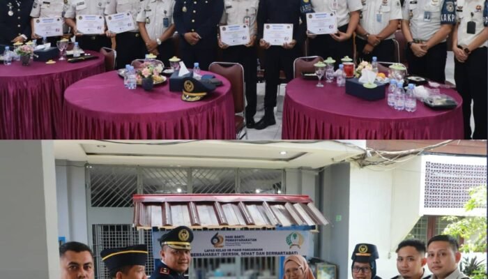 Puncak HBP ke-62, Lapas Pasir Pangarayan Ikuti Tasyakuran Virtual dan Salurkan Beasiswa serta Bantuan Gerobak Usaha