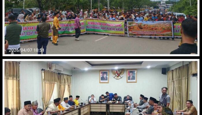 Perjuangkan Hak Ulayat, Massa PMRK Gelar Aksi Damai, DPRD Rokan Hulu Sepakati Solusi Bersama