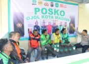 Polres Madiun Kota Resmikan Posko Ojol Kamtibmas di Jalan Pahlawan