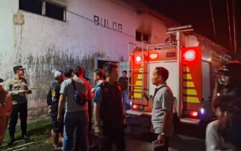 Respon Cepat, Polres Madiun Kota Amankan Kebakaran Gudang di Rejomulyo