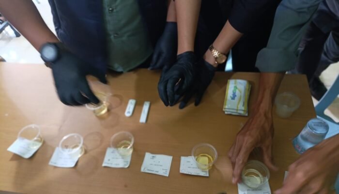 Sidak Narkoba di Lingkungan Kecamatan Bengkalis, Dua Terjaring Positif Amfetamin