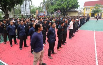 Sinergi Kuat Jaga Magetan Kondusif, Polres Magetan Gelar Apel Besar Sabuk Kamtibmas 2026