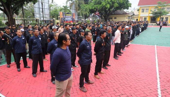 Sinergi Kuat Jaga Magetan Kondusif, Polres Magetan Gelar Apel Besar Sabuk Kamtibmas 2026