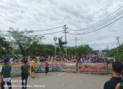 Ratusan Massa Persukuan Melayu Rantau Kasai Datangi Polres Rohul, Desak Penjelasan Penahanan Tokoh