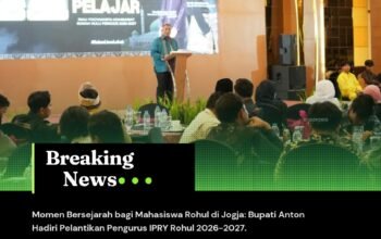Momen Bersejarah bagi Mahasiswa Rohul di Jogja: Bupati Anton Hadiri Pelantikan Pengurus IPRY Rohul 2026-2027