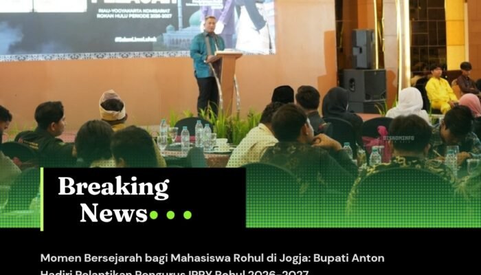 Momen Bersejarah bagi Mahasiswa Rohul di Jogja: Bupati Anton Hadiri Pelantikan Pengurus IPRY Rohul 2026-2027