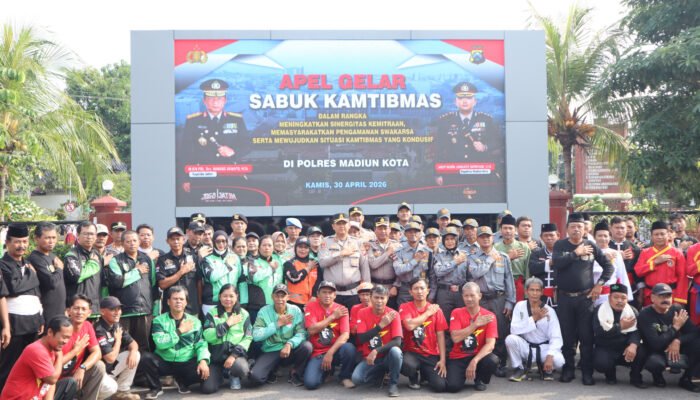 Sabuk Kamtibmas Perkuat Sinergi, Polres Madiun Kota Gandeng Perguruan Silat Jaga Kondusivitas