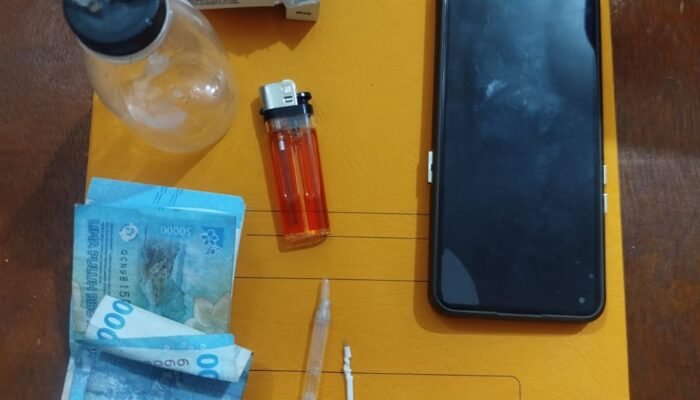Penggerebekan di Desa Sadar Jaya Siak Kecil, Pengedar Sabu Diciduk Polisi dengan 4 Paket Barang Bukti