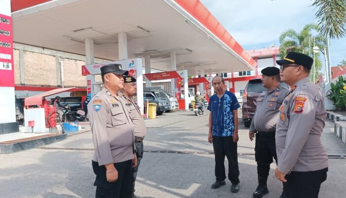 Jaga Stabilitas BBM, Polres Dumai Gelar Patroli Serentak di SPBU