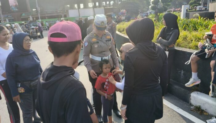 Hadir di CFD Pekanbaru, Polantas Perkuat Edukasi Lalu Lintas dan Kepedulian Lingkungan