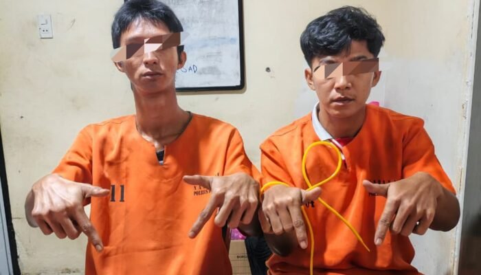 Polres Kampar Tangkap Dua Pelaku Narkoba di Depan Hotel Altha Bangkinang