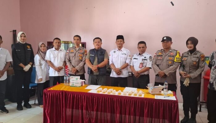 Sidak Mendadak Polsek Rupat, Aparatur Desa Pangkalan Nyirih Dipastikan Bebas Narkoba