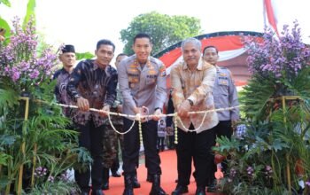 Kapolres Madiun Resmikan Jembatan Merah Putih Presisi, Akses Warga Antar Desa Kini Lebih Aman dan Lancar