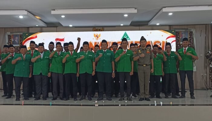 Kapolsek Manguharjo Hadiri Inaugurasi GP Ansor Kota dan Kabupaten Madiun, Perkuat Sinergi Jaga Kamtibmas