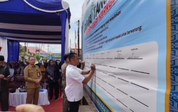 Satukan Kekuatan Lawan Narkoba, Polres Dumai Gelar Deklarasi Kampung Tangguh Anti Narkoba