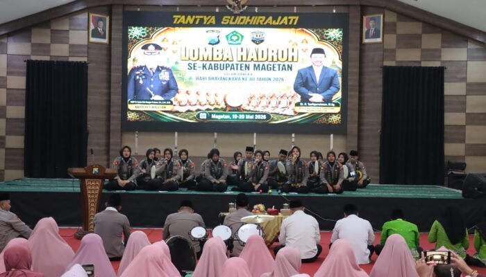 Semarak Hari Bhayangkara ke-80, Polres Magetan Gelar Lomba Hadroh Se-Kabupaten Magetan