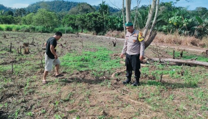 Polsek Rokan IV Koto Perkuat Swasembada Pangan di Cipang Kiri Hulu