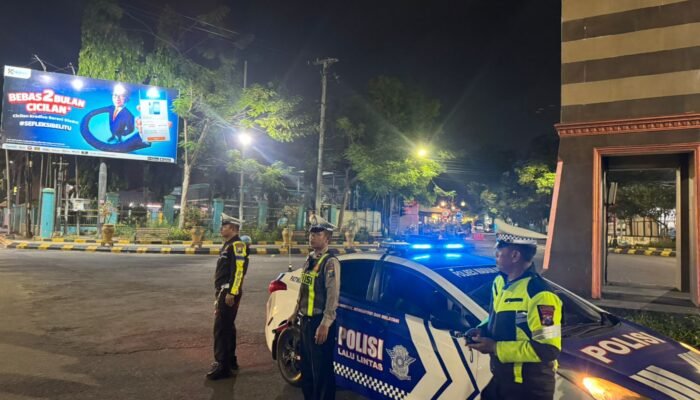 Satlantas Polres Madiun Kota Intensifkan Patroli Blue Light, Antisipasi Balap Liar dan Gangguan Kamtibmas