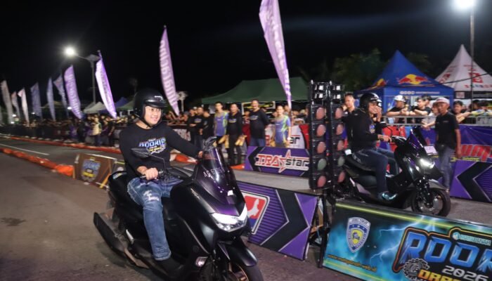 Semarak Hari Bhayangkara ke-80, Polres Magetan Gelar Bhayangkara Rookie Dragbike 2026