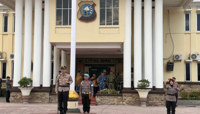 Amankan Idul Adha 1447 H, Polres Dumai Gelar Apel Pasukan Gabungan Bersama TNI dan Pemkot