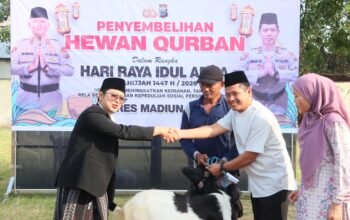 Idul Adha 1447 H, Polres Madiun Kota Salurkan 25 Ekor Hewan Qurban Wujud Kepedulian dan Kebersamaan