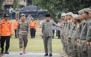 Bupati Suhardiman Pimpin Apel Kesiapan, 481 Personel Siap Amankan MTQ dan Pacu Jalur