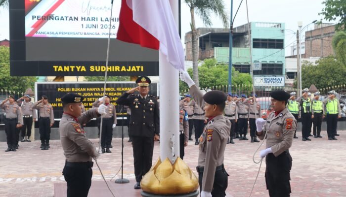 Peringati Hari Lahir Pancasila 2026, Polres Dumai Gelar Upacara Khidmat dan Teguhkan Semangat Persatuan