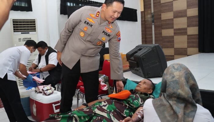 Polri untuk Masyarakat, Polres Magetan Gelar Bakti Sosial Donor Darah Sambut hari Bhayangkara Ke 80
