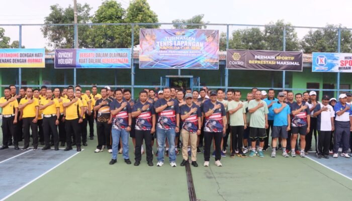 Kapolres Madiun Kota Buka Turnamen Tenis Kapolda Jatim Cup 2026 Rayon V, Junjung Sportivitas Sambut Hari Bhayangkara ke-80