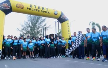 Polres Dumai Gelar Fun Run Road to Riau Bhayangkara Run 2026, Semarakkan HUT Bhayangkara ke-80 “POLRI UNTUK MASYARAKAT.”