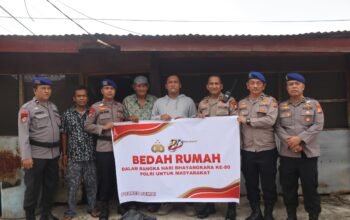 Polres Dumai Gelar Bedah Rumah untuk Personel dalam Rangka Hari Bhayangkara ke-80