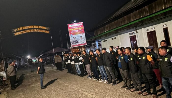 Patroli Skala Besar di Rambah Hilir, Polres Rokan Hulu Perkuat Komitmen Wujudkan Kampung Bebas Narkoba