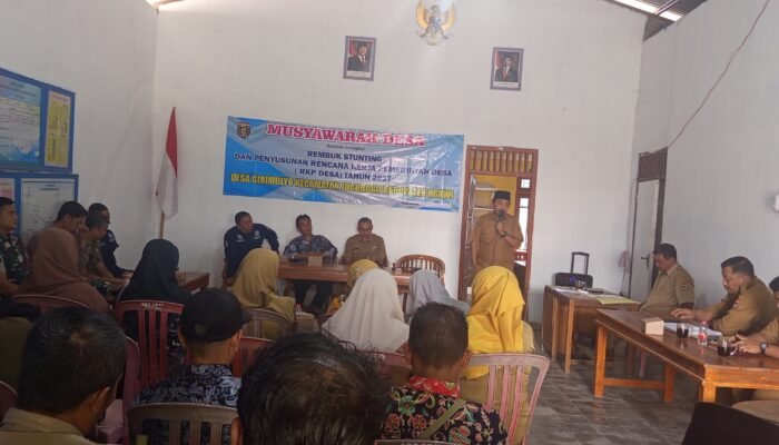 Musdes Rembuk Stunting dan Penyusunan RKP Desa 2027, Desa Girimulyo Prioritaskan Pembangunan dan Pencegahan Stunting