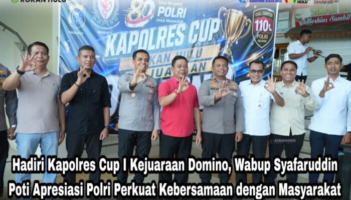 Hadiri Kapolres Cup I Kejuaraan Domino, Wabup Syafaruddin Poti Apresiasi Polri Perkuat Kebersamaan dengan Masyarakat