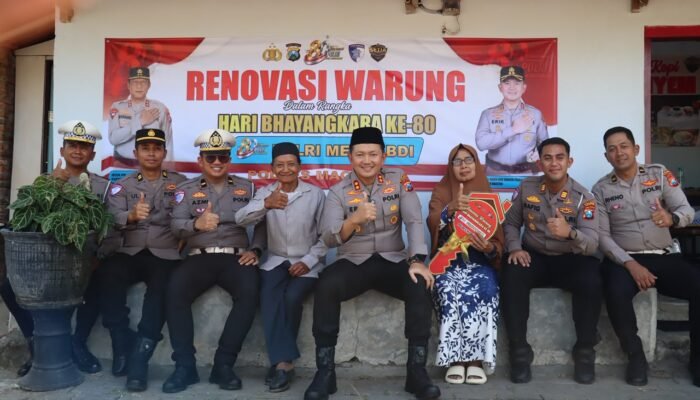 Polri Peduli, Kapolres Magetan Renovasi Warung Bu Tiyem, Wujud Nyata Bhayangkara Hadir untuk Masyarakat